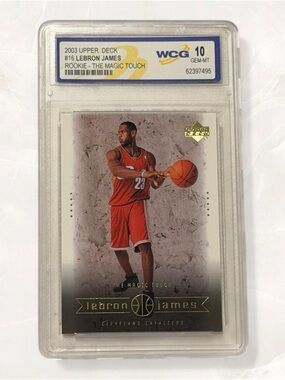 2003 Upper Deck LeBron James Box Set RC#16 WCG 10